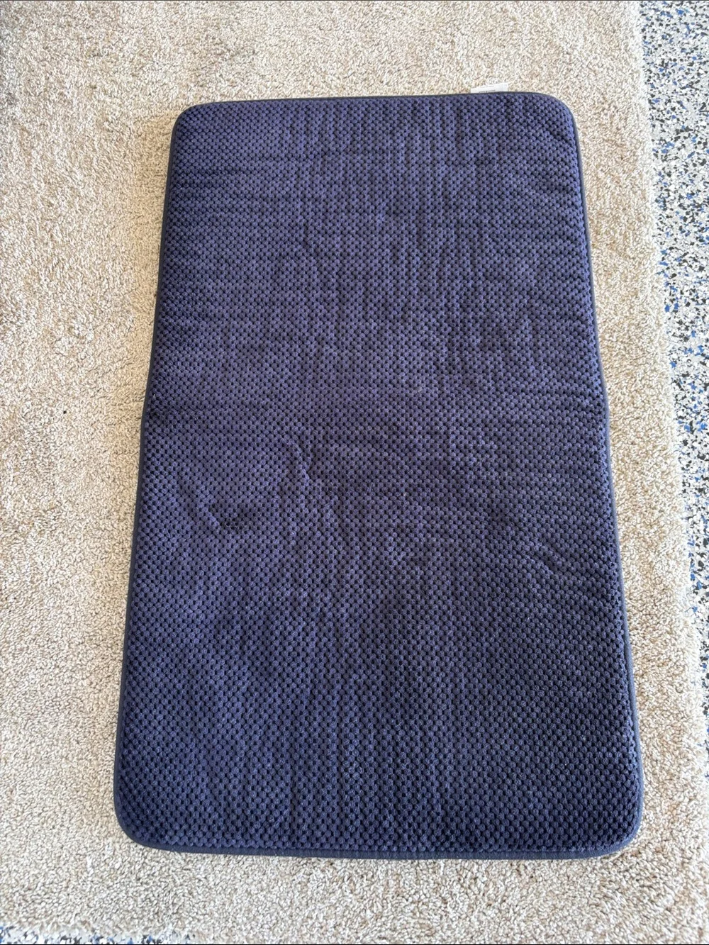 Threshold Navy Blue Non-Slip Bath Mat